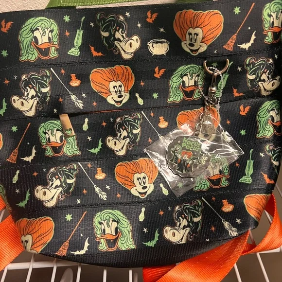 Disney Harveys Hocus Pocus Backpack 2024 Parks Halloween Seat Belt Bag - Picture 1 of 4